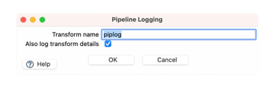 Apache Hop - New Pipeline Logging